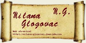 Milana Glogovac vizit kartica